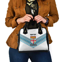 Custom Fiji Tapa Rugby 2025 Shoulder Handbag Go Champions Fijiana LT14 - Polynesian Pride