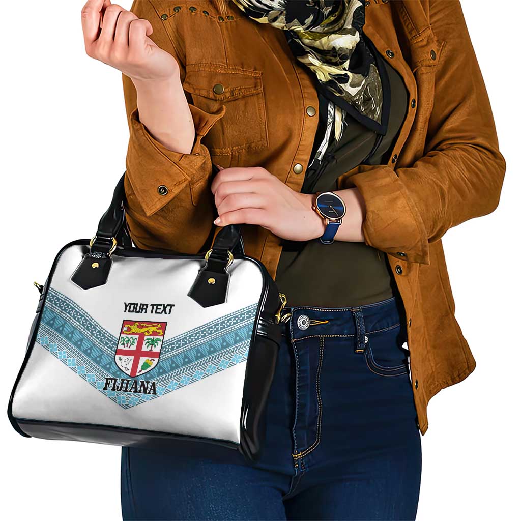 Custom Fiji Tapa Rugby 2025 Shoulder Handbag Go Champions Fijiana LT14 - Polynesian Pride