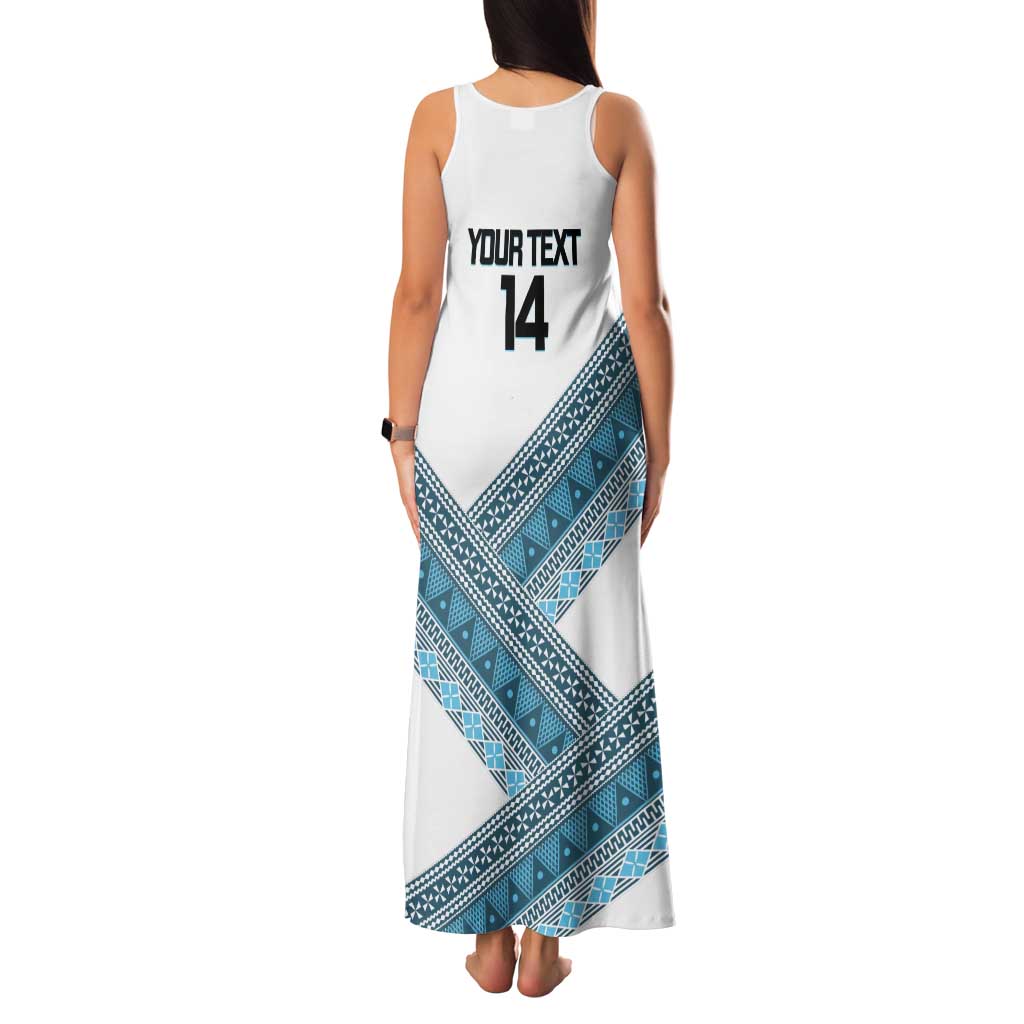 Custom Fiji Tapa Rugby 2025 Tank Maxi Dress Go Champions Fijiana LT14 - Polynesian Pride