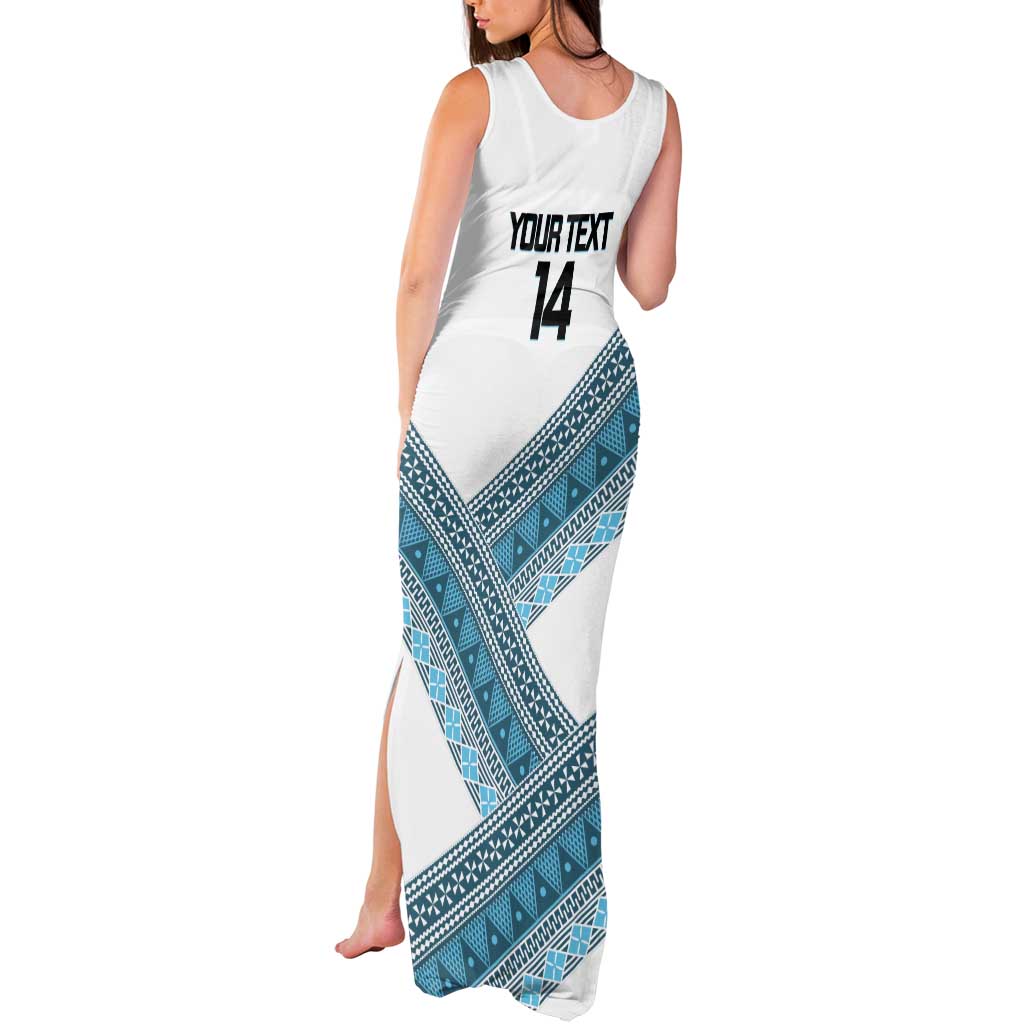 Custom Fiji Tapa Rugby 2025 Tank Maxi Dress Go Champions Fijiana LT14 - Polynesian Pride