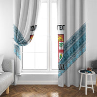 Custom Fiji Tapa Rugby 2025 Window Curtain Go Champions Fijiana LT14 - Polynesian Pride