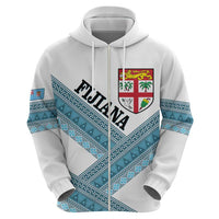 Custom Fiji Tapa Rugby 2025 Zip Hoodie Go Champions Fijiana LT14 - Polynesian Pride