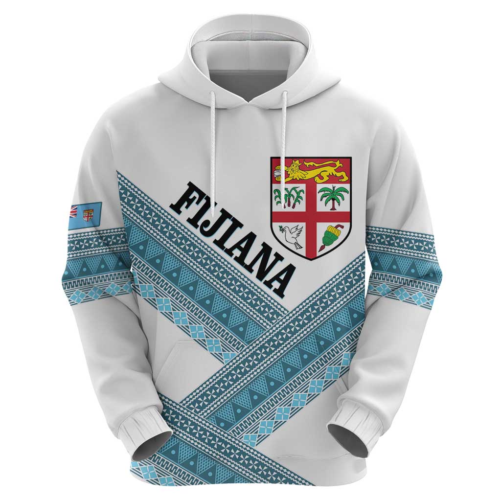 Custom Fiji Tapa Rugby 2025 Zip Hoodie Go Champions Fijiana LT14 - Polynesian Pride