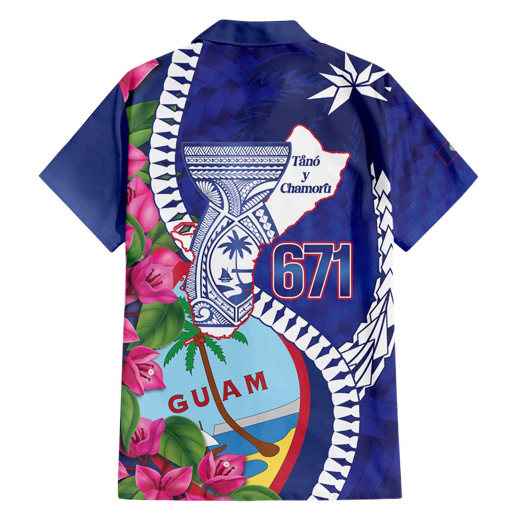Biba Guam Liberation Day Family Matching Off Shoulder Short Dress and Hawaiian Shirt Tano y Chamoru Latte Stone Blue LT14 - Polynesian Pride