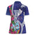 Biba Guam Liberation Day Women Polo Shirt Tano y Chamoru Latte Stone Blue