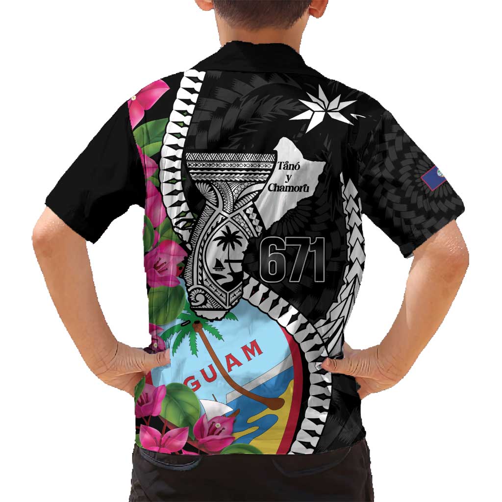 Biba Guam Liberation Day Family Matching Summer Maxi Dress and Hawaiian Shirt Tano y Chamoru Latte Stone Black LT14 - Polynesian Pride