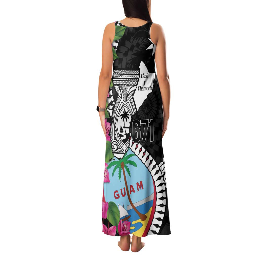 Biba Guam Liberation Day Family Matching Tank Maxi Dress and Hawaiian Shirt Tano y Chamoru Latte Stone Black LT14 - Polynesian Pride