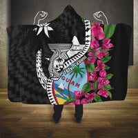 Biba Guam Liberation Day Hooded Blanket Tano y Chamoru Latte Stone Black LT14 - Polynesian Pride