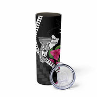 Biba Guam Liberation Day Skinny Tumbler Tano y Chamoru Latte Stone Black LT14 - Polynesian Pride