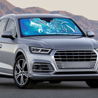 Kuri Dog Waka New Zealand Matariki Auto Sun Shade Ocean Sharks Maori Tattoo LT14 - Polynesian Pride