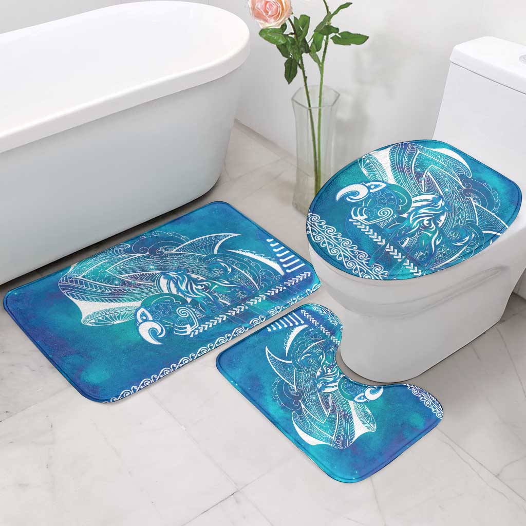 Kuri Dog Waka New Zealand Matariki Bathroom Set Ocean Sharks Maori Tattoo LT14 - Polynesian Pride