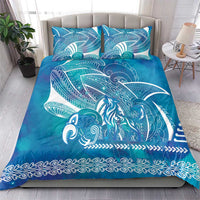 Kuri Dog Waka New Zealand Matariki Bedding Set Ocean Sharks Maori Tattoo LT14 - Polynesian Pride