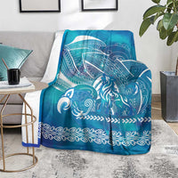 Kuri Dog Waka New Zealand Matariki Blanket Ocean Sharks Maori Tattoo LT14 - Polynesian Pride