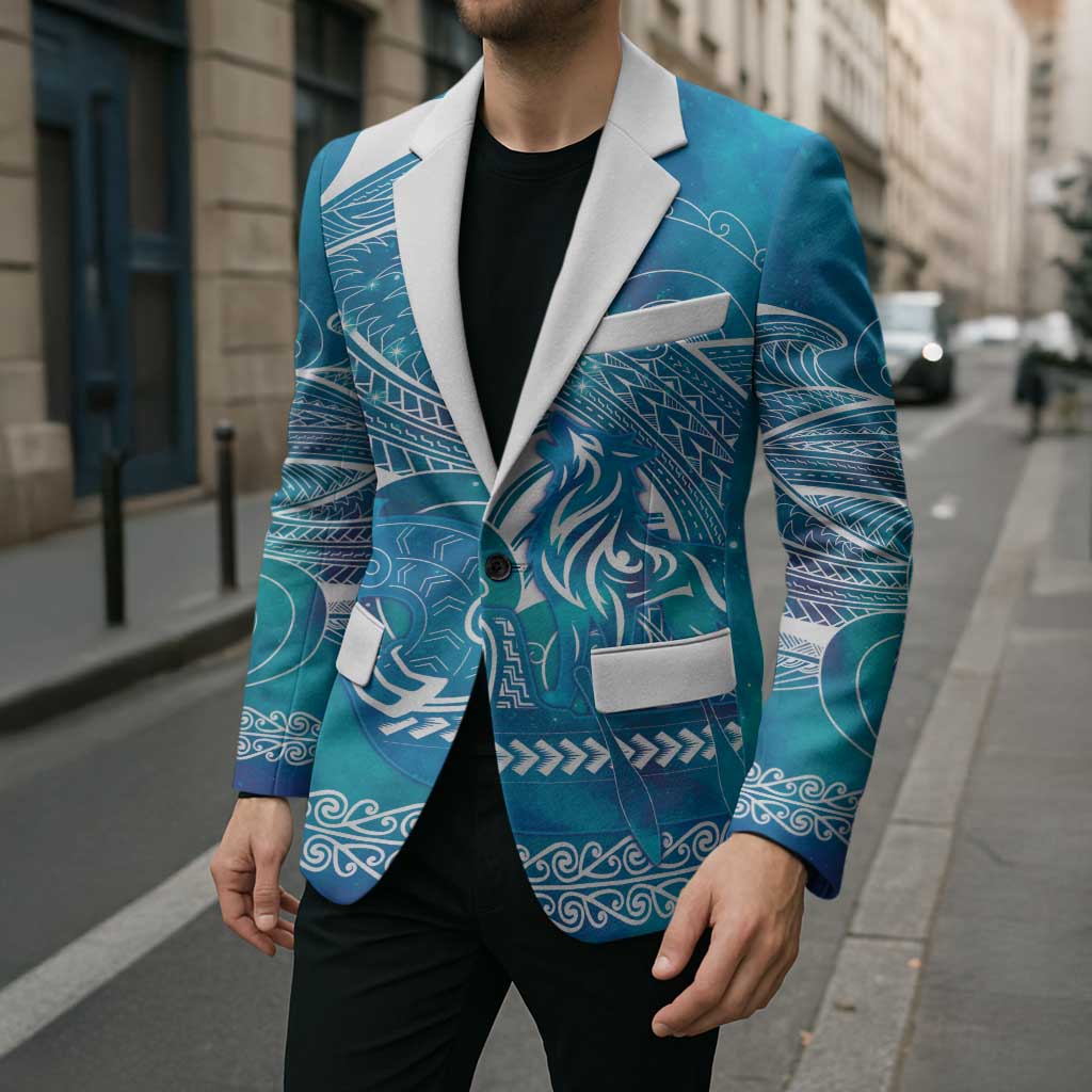 Kuri Dog Waka New Zealand Matariki Blazer Ocean Sharks Maori Tattoo LT14 - Polynesian Pride