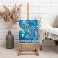 Kuri Dog Waka New Zealand Matariki Canvas Wall Art Ocean Sharks Maori Tattoo LT14 - Polynesian Pride