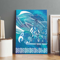 Kuri Dog Waka New Zealand Matariki Canvas Wall Art Ocean Sharks Maori Tattoo LT14 - Polynesian Pride