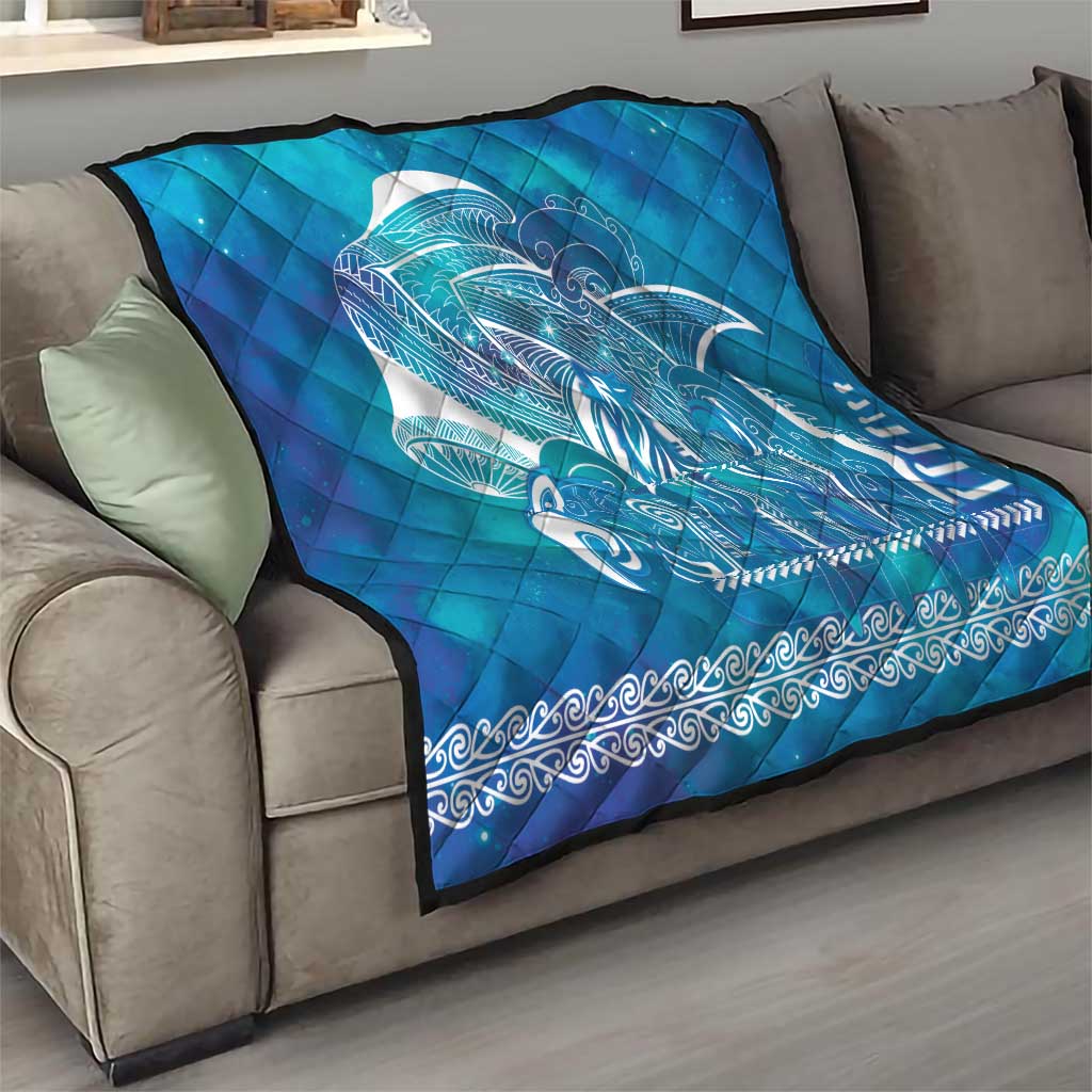 Kuri Dog Waka New Zealand Matariki Quilt Ocean Sharks Maori Tattoo LT14 - Polynesian Pride