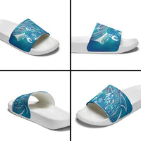 Kuri Dog Waka New Zealand Matariki Slide Sandals Ocean Sharks Maori Tattoo LT14 - Polynesian Pride
