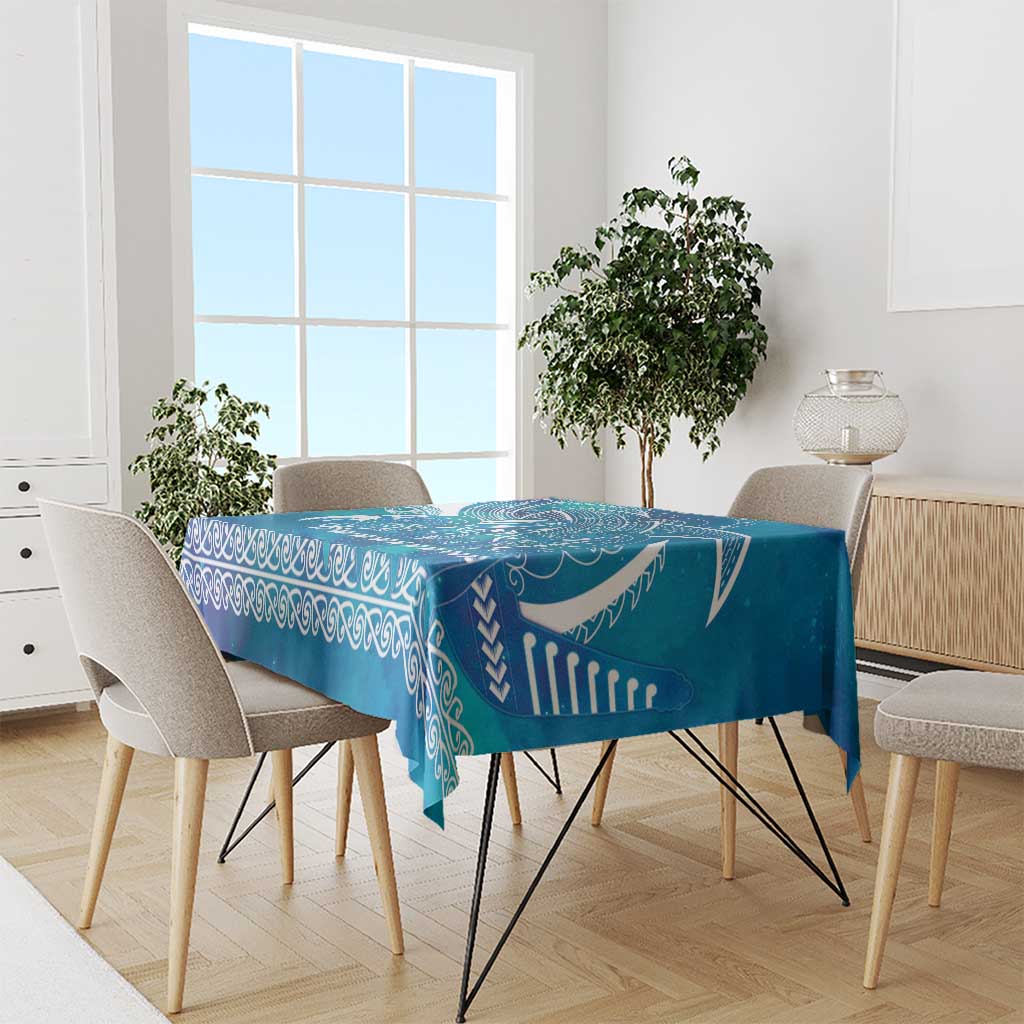 Kuri Dog Waka New Zealand Matariki Tablecloth Ocean Sharks Maori Tattoo LT14 - Polynesian Pride