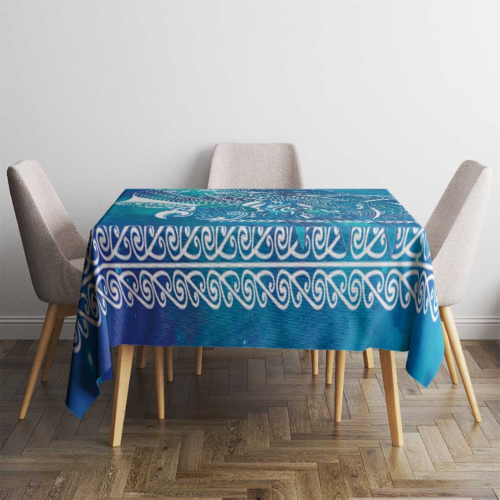 Kuri Dog Waka New Zealand Matariki Tablecloth Ocean Sharks Maori Tattoo LT14 - Polynesian Pride