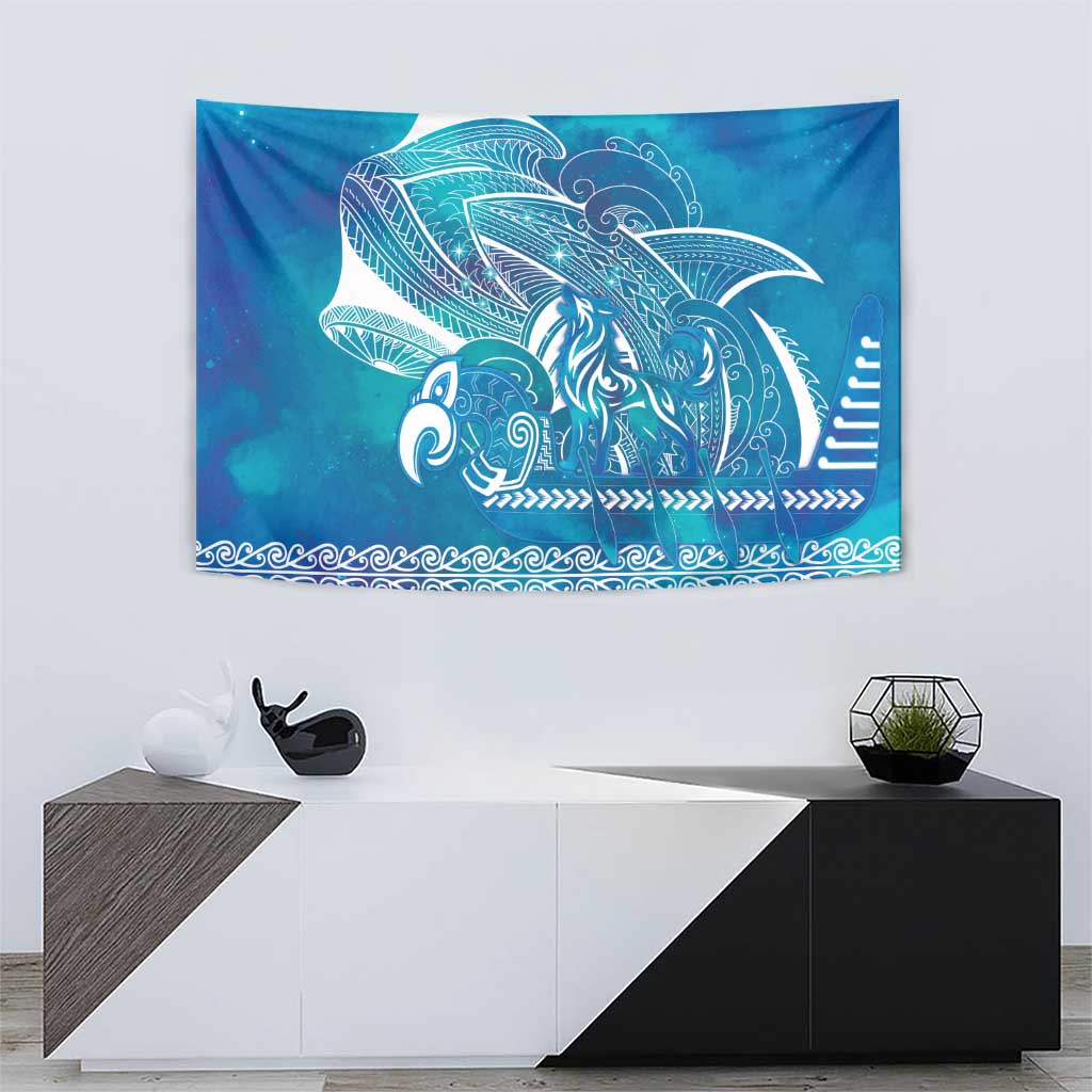 Kuri Dog Waka New Zealand Matariki Tapestry Ocean Sharks Maori Tattoo LT14 - Polynesian Pride