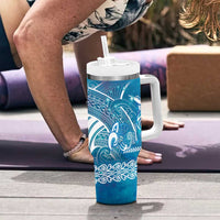 Kuri Dog Waka New Zealand Matariki Tumbler With Handle Ocean Sharks Maori Tattoo LT14 - Polynesian Pride