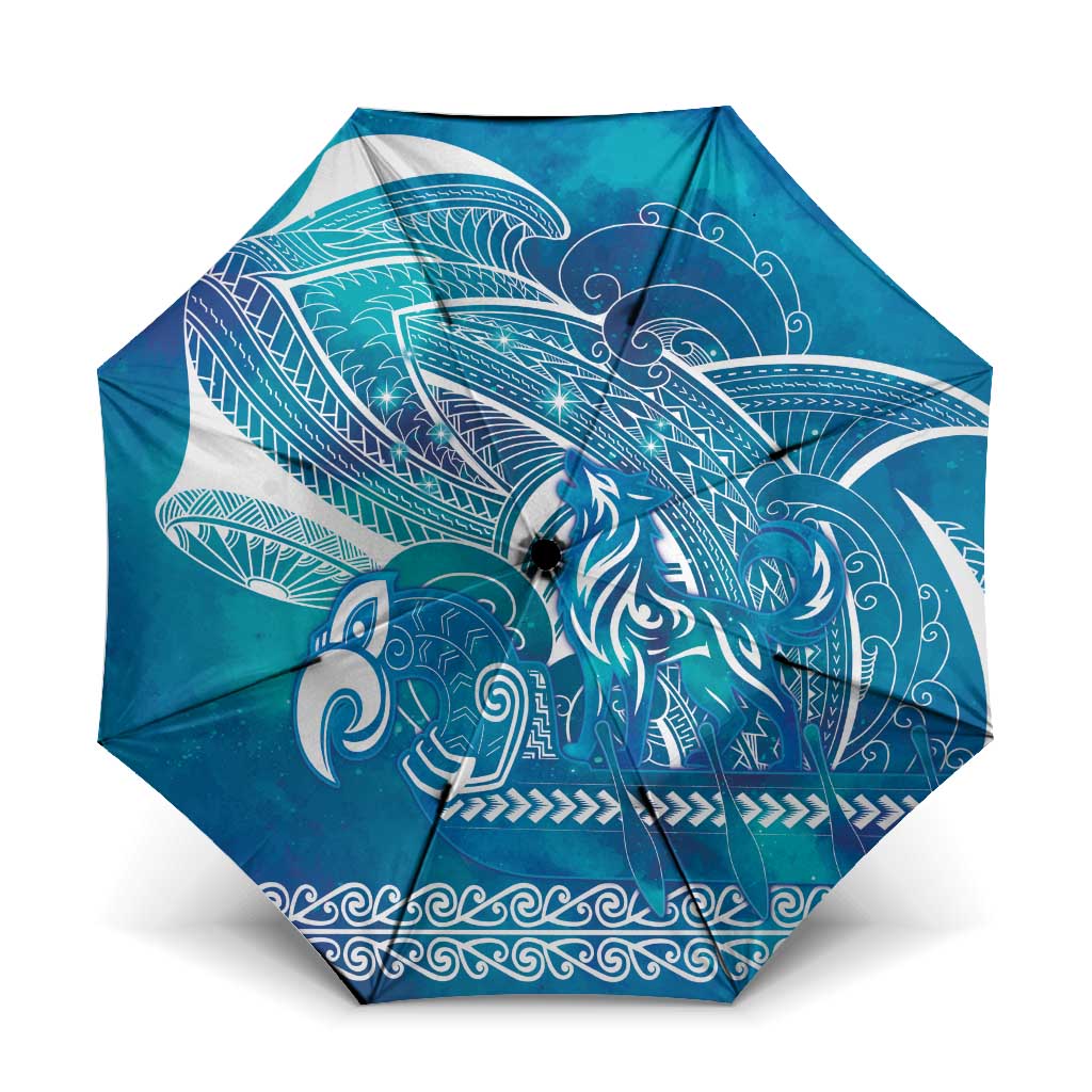 Kuri Dog Waka New Zealand Matariki Umbrella Ocean Sharks Maori Tattoo