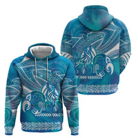 Kuri Dog Waka New Zealand Matariki Zip Hoodie Ocean Sharks Maori Tattoo LT14 - Polynesian Pride