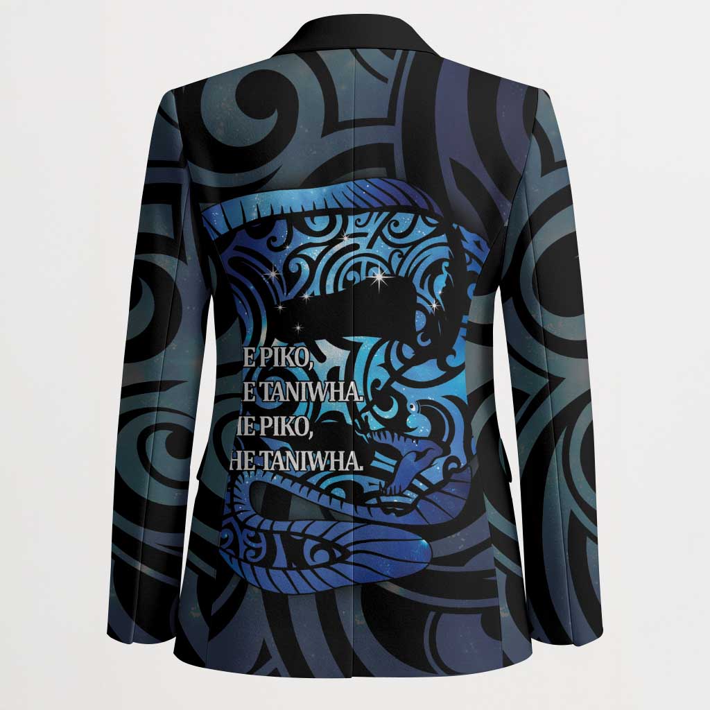 Tuna Eel New Zealand Matariki Blazer He Piko He Taniwha Maori Pattern