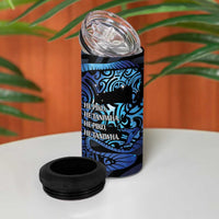 Tuna Eel New Zealand Matariki 4 in 1 Can Cooler Tumbler He Piko He Taniwha Maori Pattern