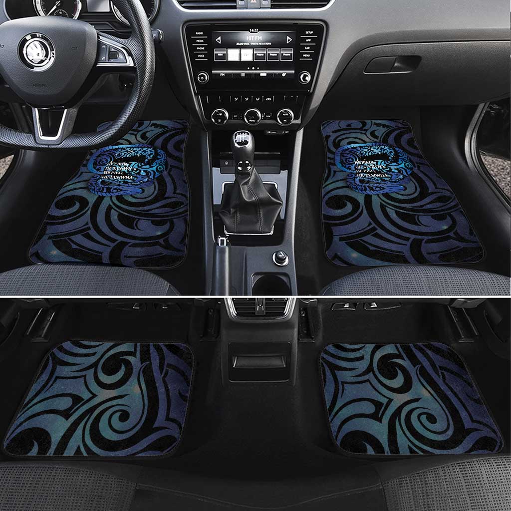 Tuna Eel New Zealand Matariki Car Mats He Piko He Taniwha Maori Pattern