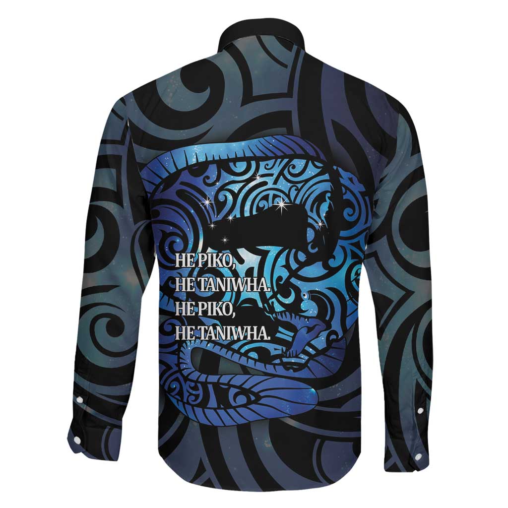 Tuna Eel New Zealand Matariki Family Matching Off The Shoulder Long Sleeve Dress and Hawaiian Shirt He Piko He Taniwha Maori Pattern LT14 - Polynesian Pride