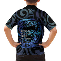 Tuna Eel New Zealand Matariki Family Matching Puletasi and Hawaiian Shirt He Piko He Taniwha Maori Pattern LT14 - Polynesian Pride