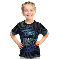 Tuna Eel New Zealand Matariki Kid T Shirt He Piko He Taniwha Maori Pattern