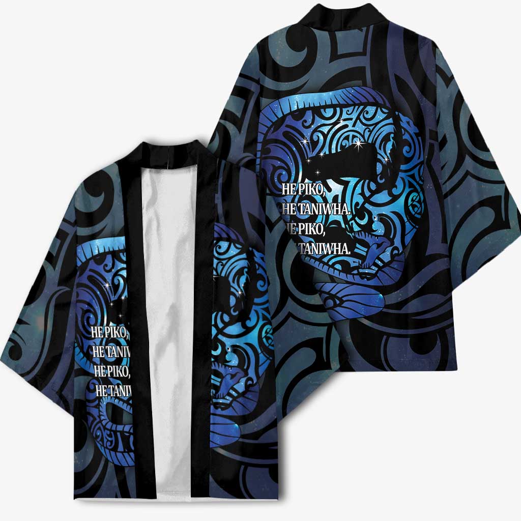 Tuna Eel New Zealand Matariki Kimono He Piko He Taniwha Maori Pattern