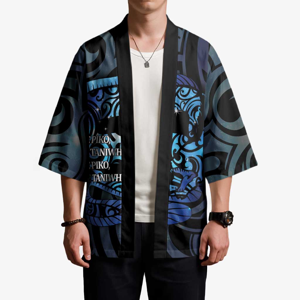 Tuna Eel New Zealand Matariki Kimono He Piko He Taniwha Maori Pattern