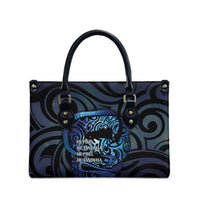 Tuna Eel New Zealand Matariki Leather Bag He Piko He Taniwha Maori Pattern LT14 - Polynesian Pride