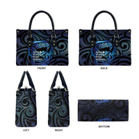 Tuna Eel New Zealand Matariki Leather Bag He Piko He Taniwha Maori Pattern LT14 - Polynesian Pride