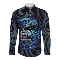 Tuna Eel New Zealand Matariki Long Sleeve Button Shirt He Piko He Taniwha Maori Pattern