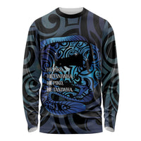 Tuna Eel New Zealand Matariki Long Sleeve Shirt He Piko He Taniwha Maori Pattern