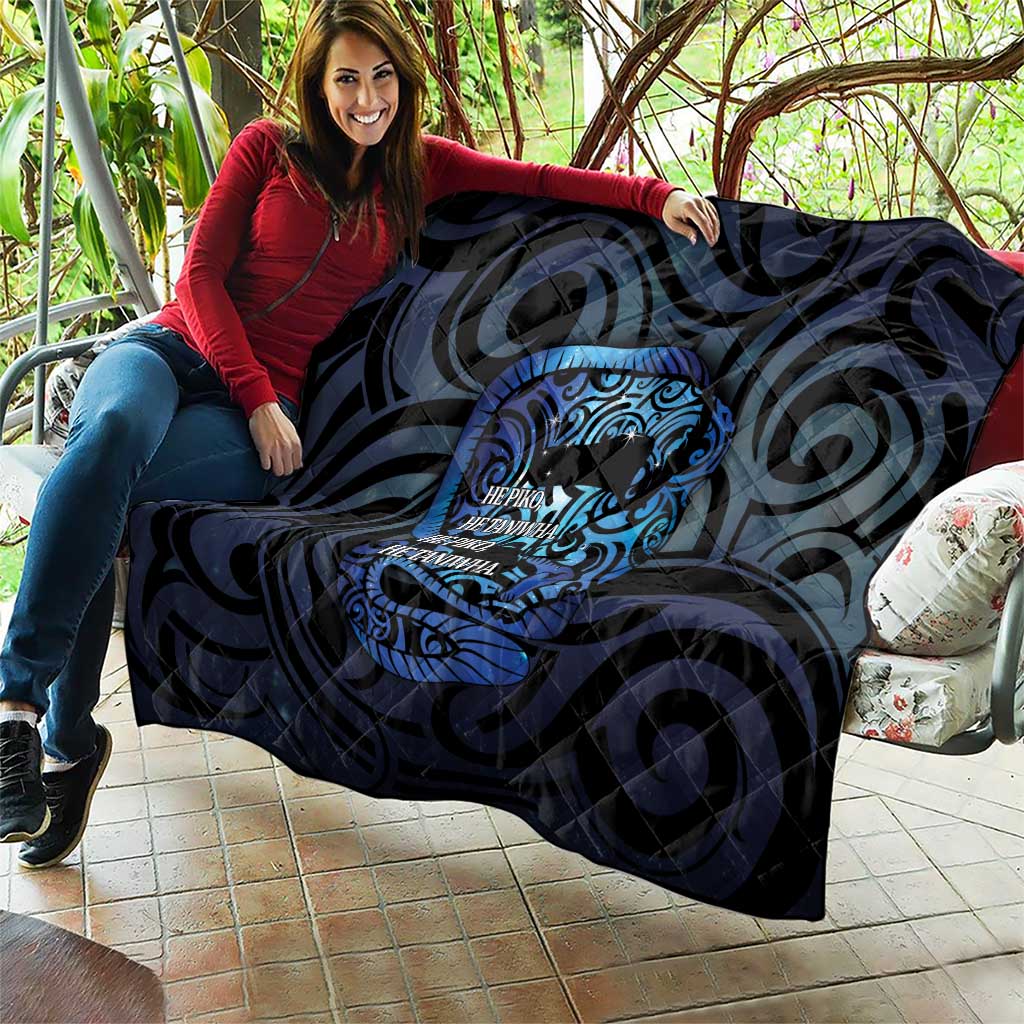 Tuna Eel New Zealand Matariki Quilt He Piko He Taniwha Maori Pattern LT14 - Polynesian Pride