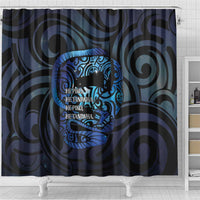 Tuna Eel New Zealand Matariki Shower Curtain He Piko He Taniwha Maori Pattern