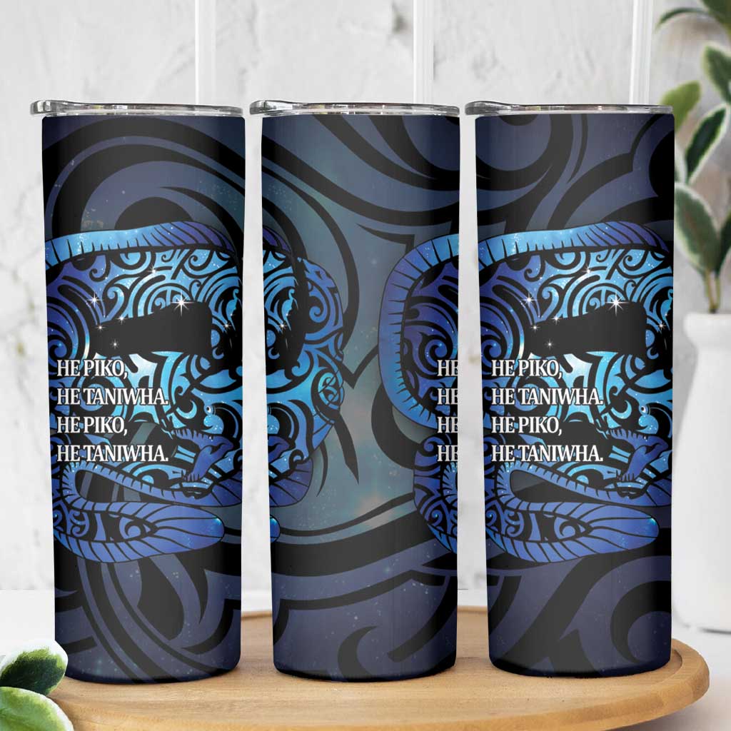 Tuna Eel New Zealand Matariki Skinny Tumbler He Piko He Taniwha Maori Pattern LT14 - Polynesian Pride