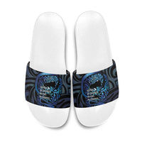 Tuna Eel New Zealand Matariki Slide Sandals He Piko He Taniwha Maori Pattern