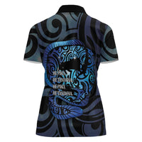 Tuna Eel New Zealand Matariki Women Polo Shirt He Piko He Taniwha Maori Pattern LT14 - Polynesian Pride