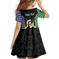 Personalised South Sea Islanders National Recognition Day Family Matching Off Shoulder Short Dress and Hawaiian Shirt Australia Aboriginal Vanuatu Pig Tusk LT14 - Polynesian Pride