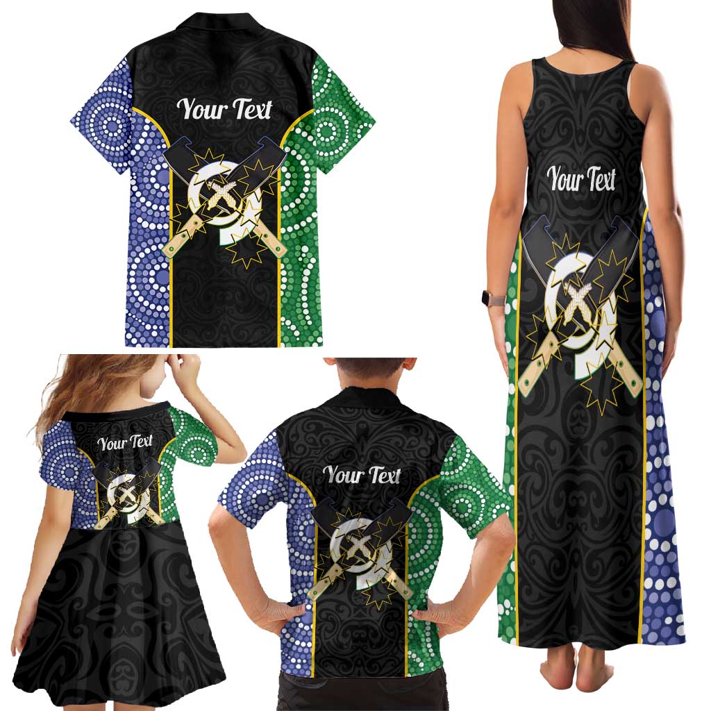 Personalised South Sea Islanders National Recognition Day Family Matching Tank Maxi Dress and Hawaiian Shirt Australia Aboriginal Vanuatu Pig Tusk LT14 - Polynesian Pride