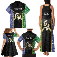 Personalised South Sea Islanders National Recognition Day Family Matching Tank Maxi Dress and Hawaiian Shirt Australia Aboriginal Vanuatu Pig Tusk LT14 - Polynesian Pride