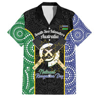 Personalised South Sea Islanders National Recognition Day Family Matching Tank Maxi Dress and Hawaiian Shirt Australia Aboriginal Vanuatu Pig Tusk LT14 Dad's Shirt - Short Sleeve Black - Polynesian Pride