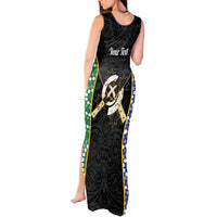Personalised South Sea Islanders National Recognition Day Tank Maxi Dress Australia Aboriginal Vanuatu Pig Tusk LT14 - Polynesian Pride
